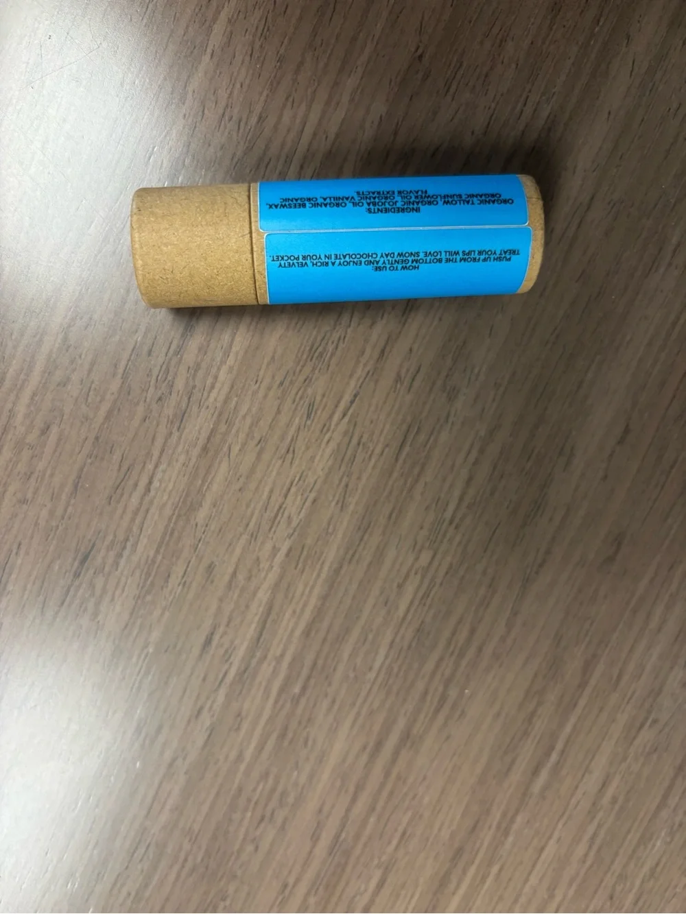 Cozy Cocoa Organic Tallow Lip Balm - Blue (Snowman)